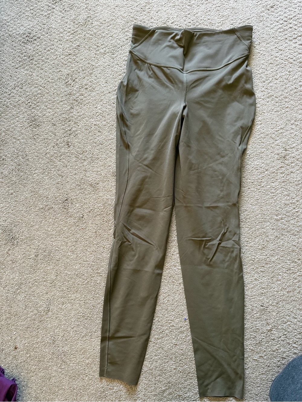 lululemon athletica Olive Green Base Pace Leggings